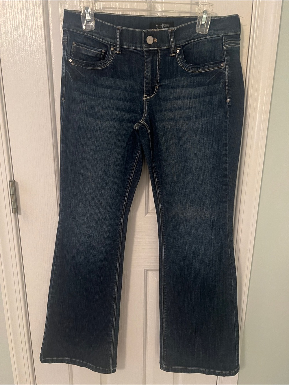 Dark Blue Women’s Flare Jeans - White House Black Market